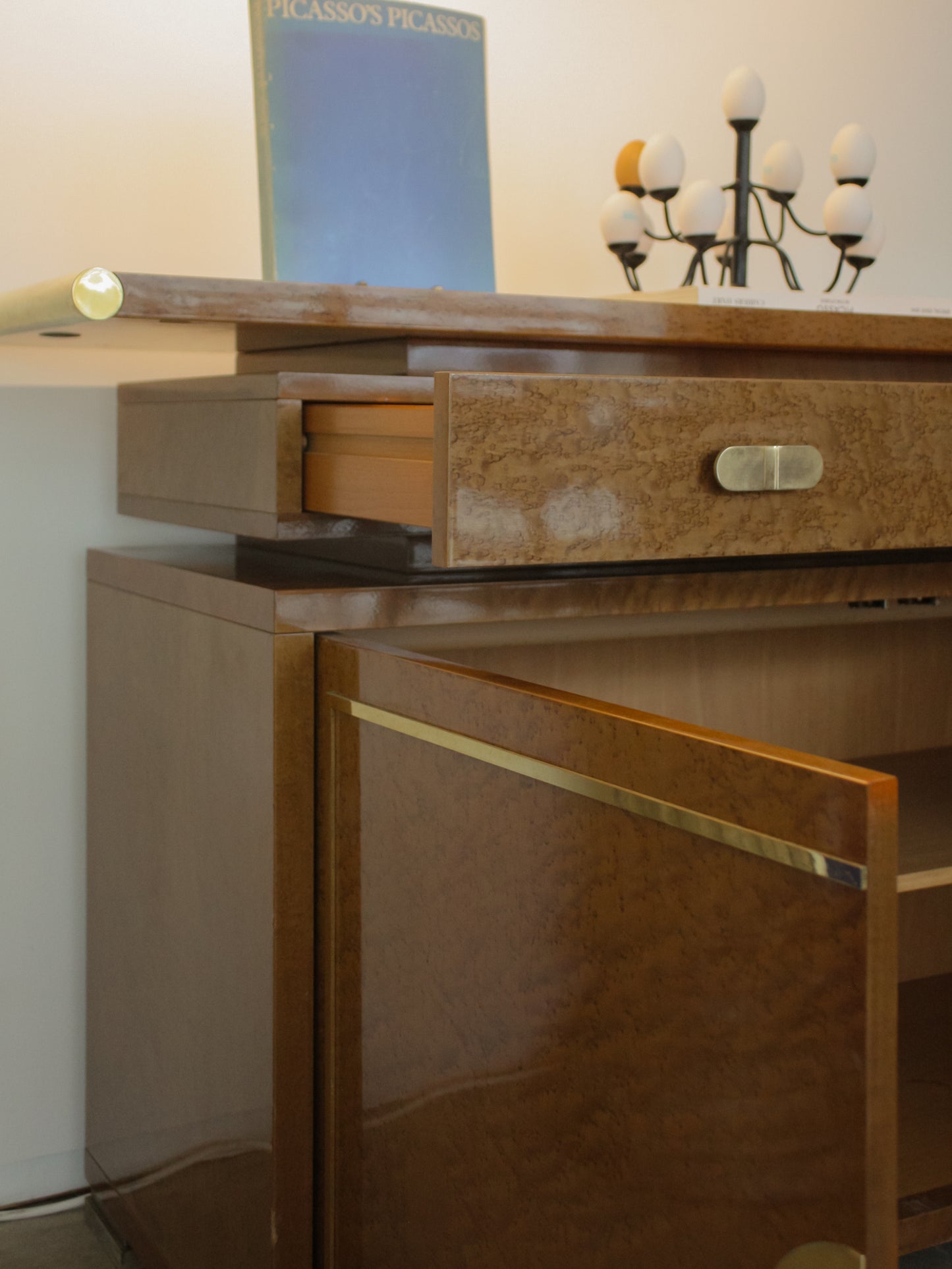 Italian Mid-century Vintage Wooden Sideboard, circa 1940